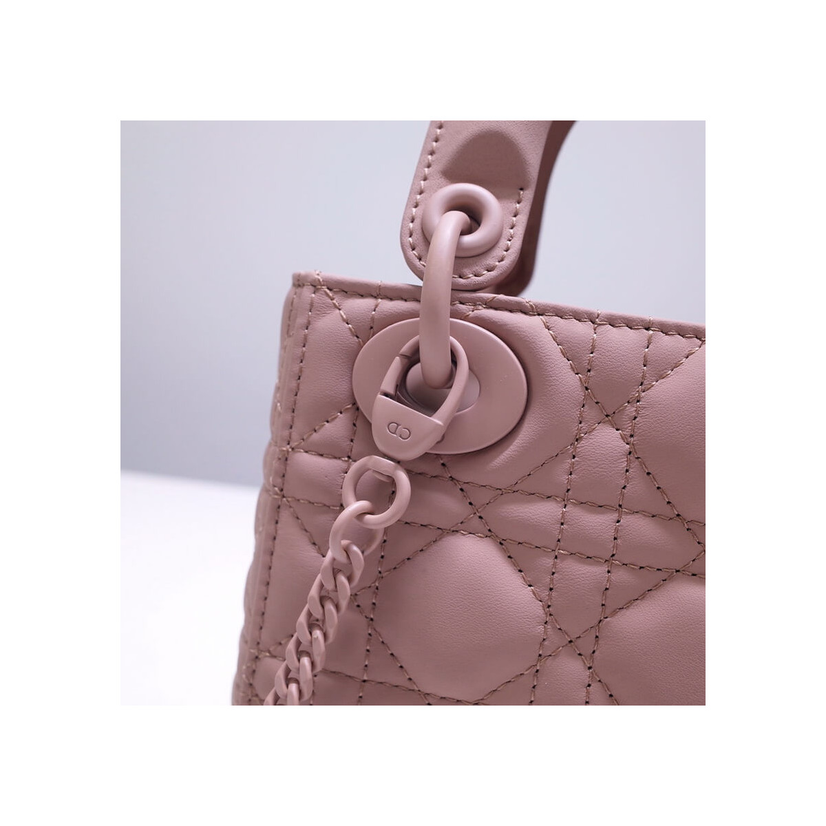 Dior Mini Lady Dior Bag in Ultramatte Cannage Calfskin M0505