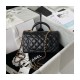 Chanel Mini Flap Bag With Top Handle AS2431 in Iridescent Lambskin