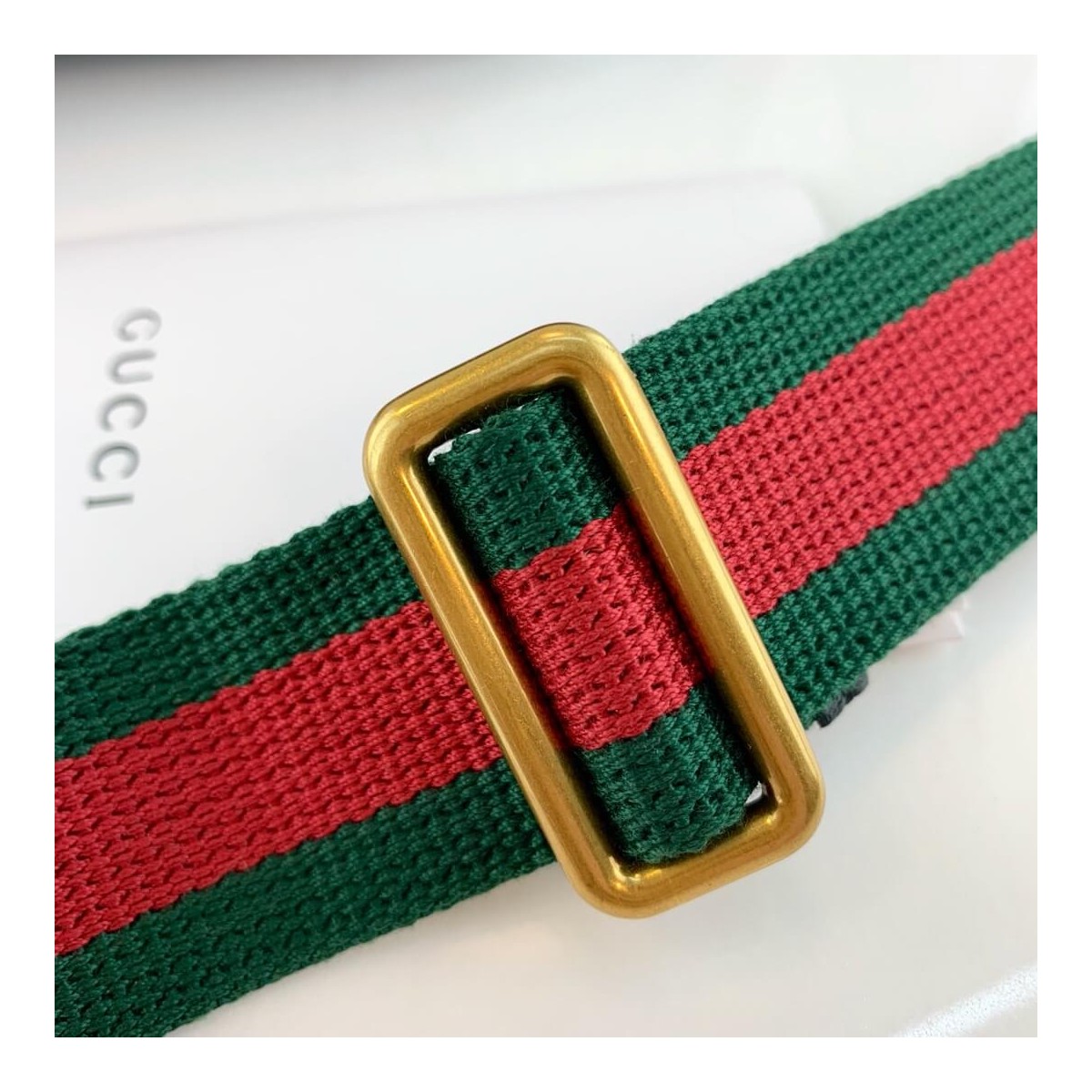 Gucci Print Leather Belt Bag 493869