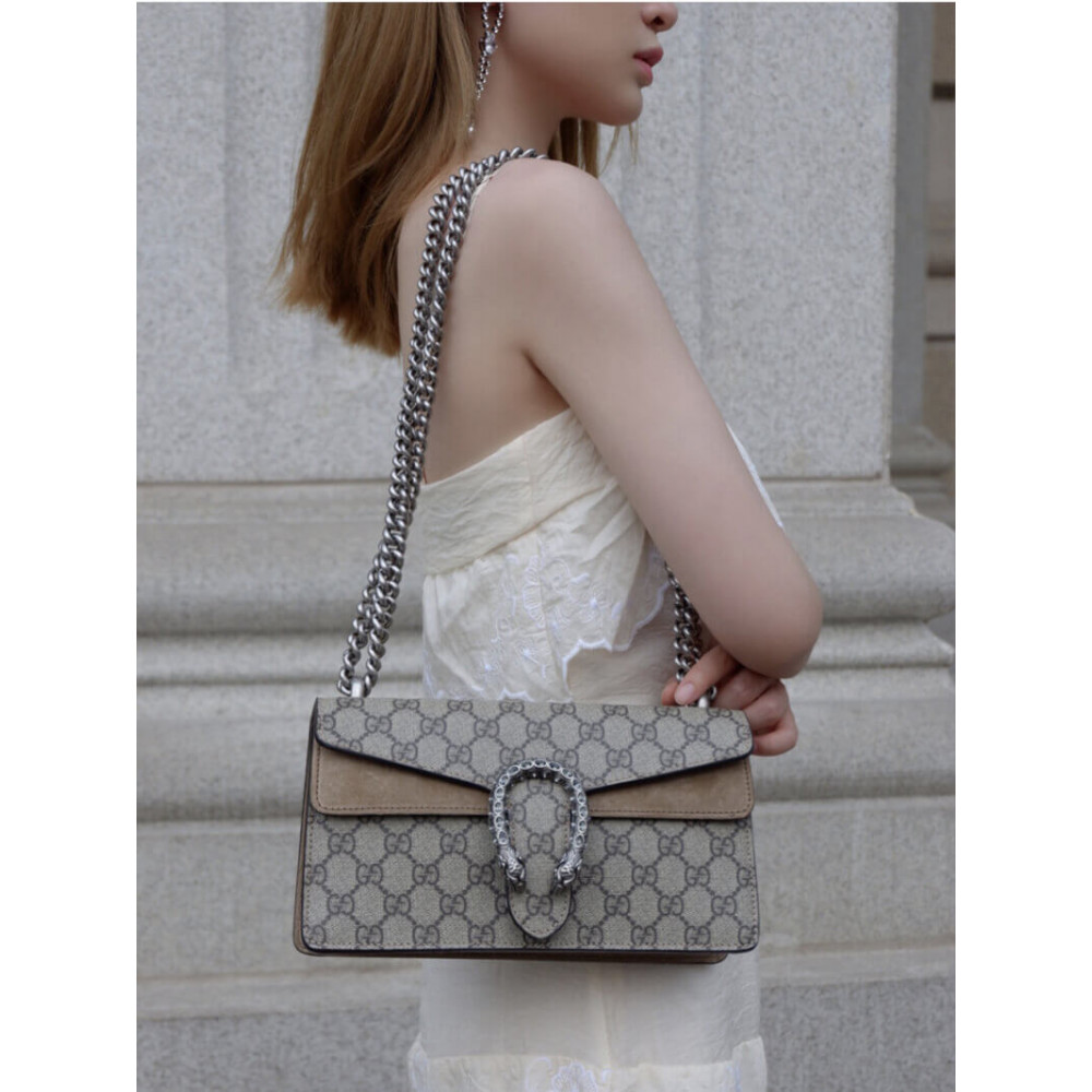 Gucci Dionysus GG Canvas Small Shoulder Bag 499623