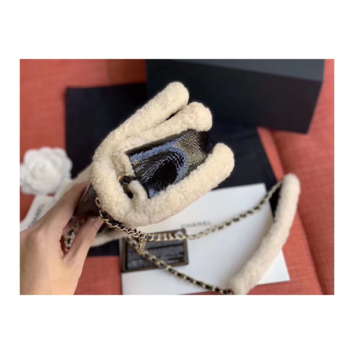 Chanel Sheepskin CC Flap Bag AS0321