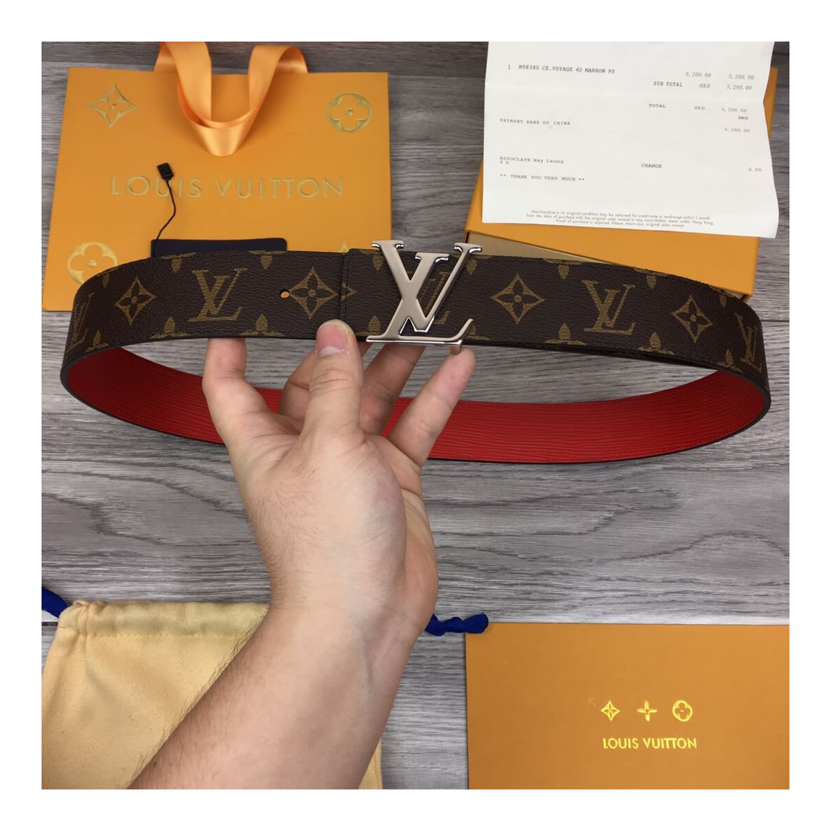 Louis Vuitton Initiales 40mm Belt MP109