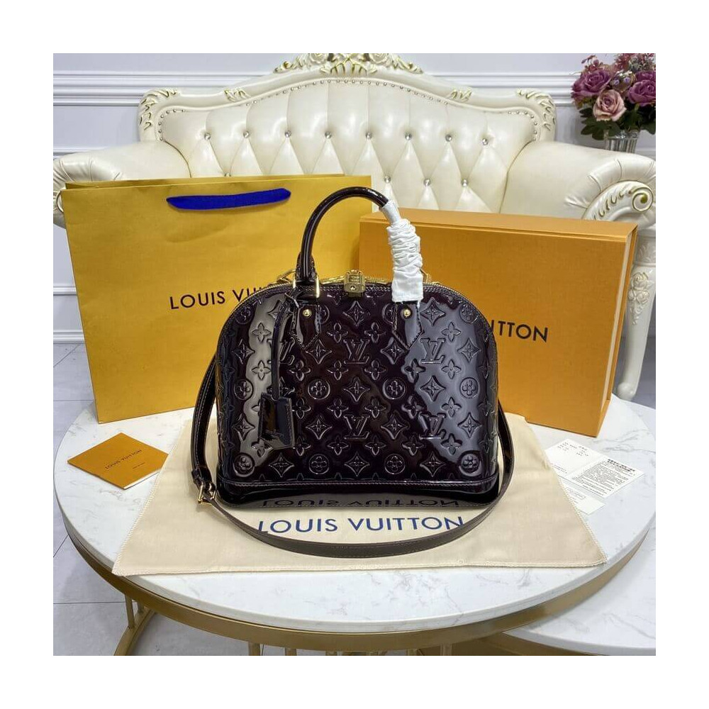 Louis Vuitton Monogram Vernis Leather Alma PM M91611