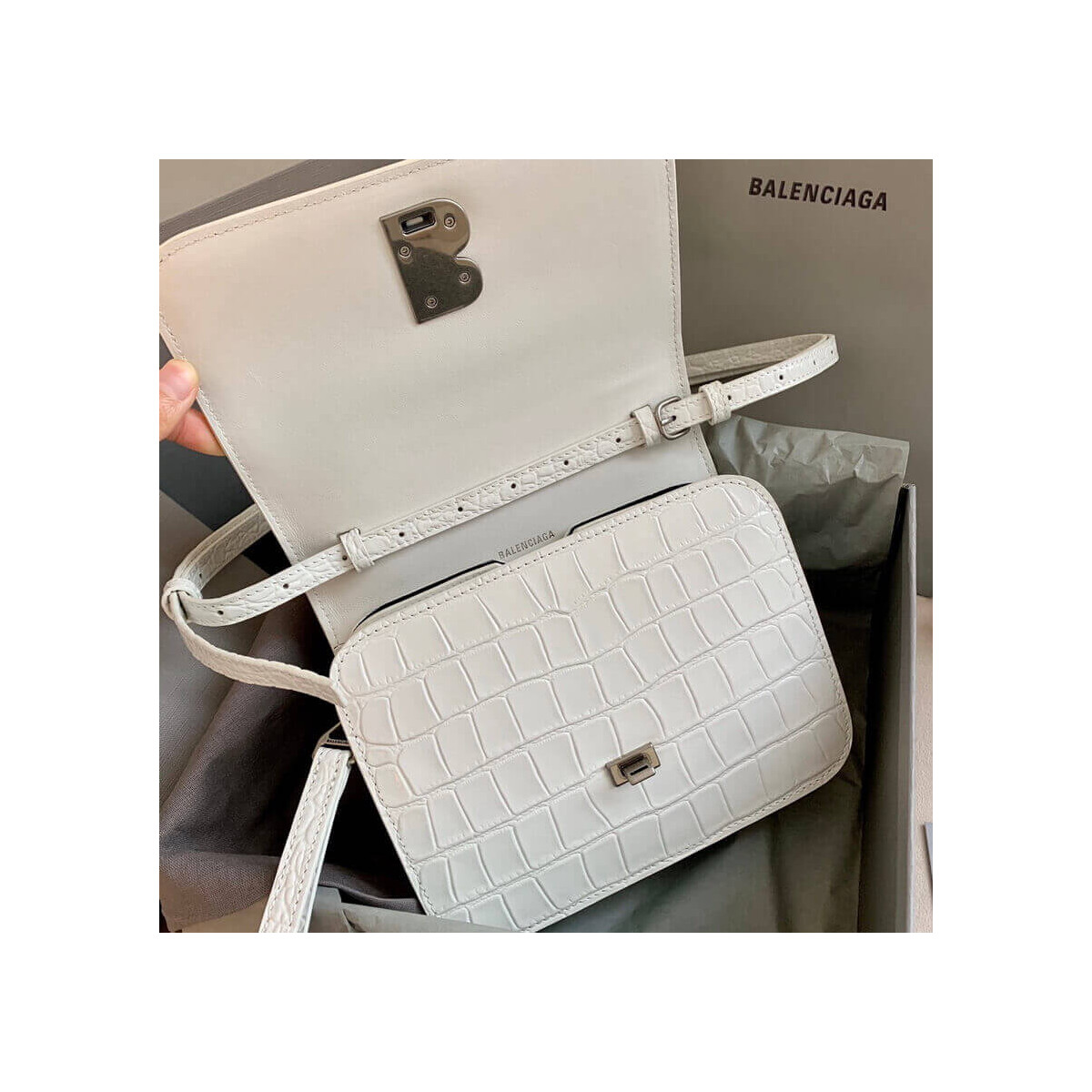 Balenciaga Croc Small B. Bag