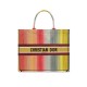 Dioraura Dior Book Tote Multicolor Stripe Embroidery M1286