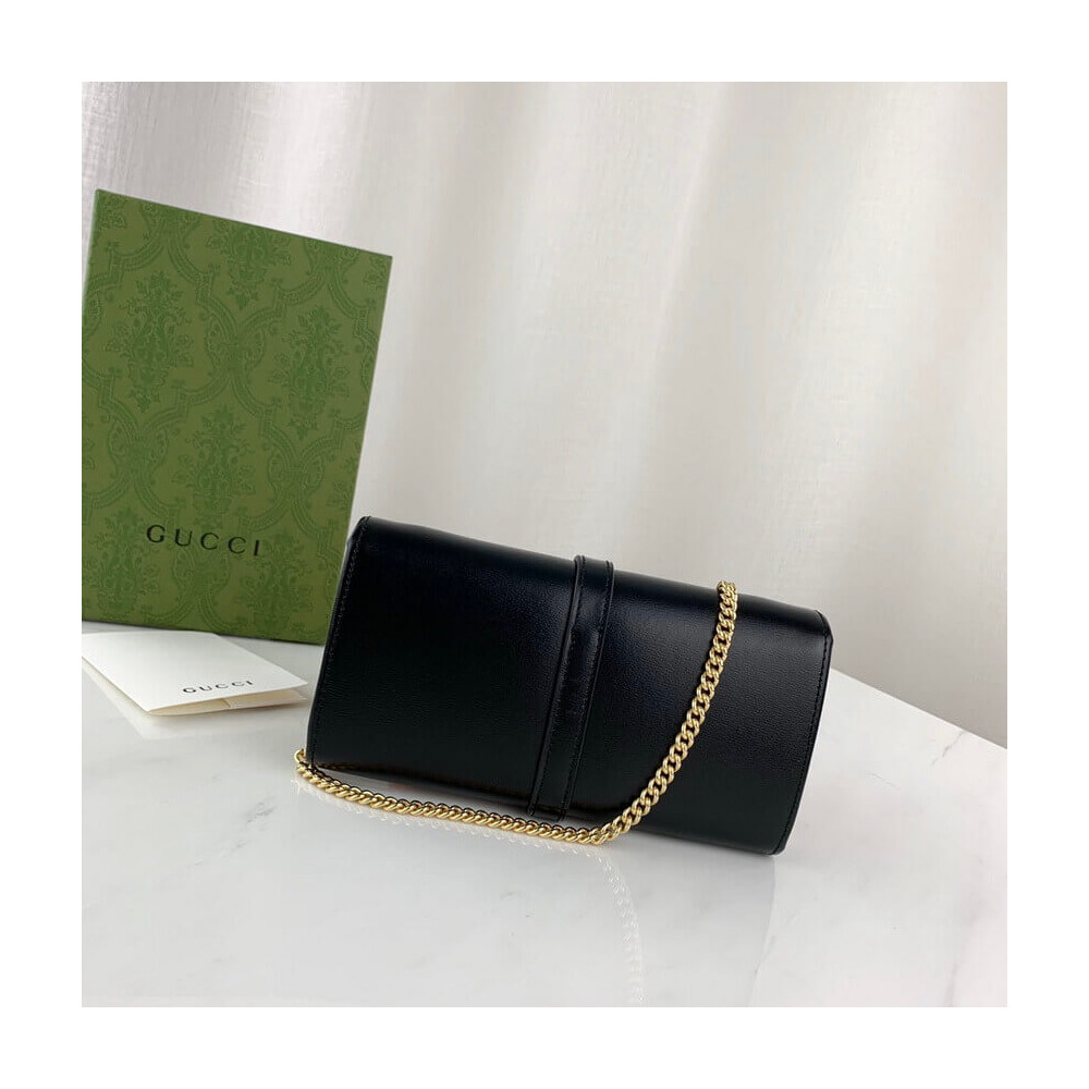 Gucci Jackie 1961 Calfskin Chain Wallet 652681