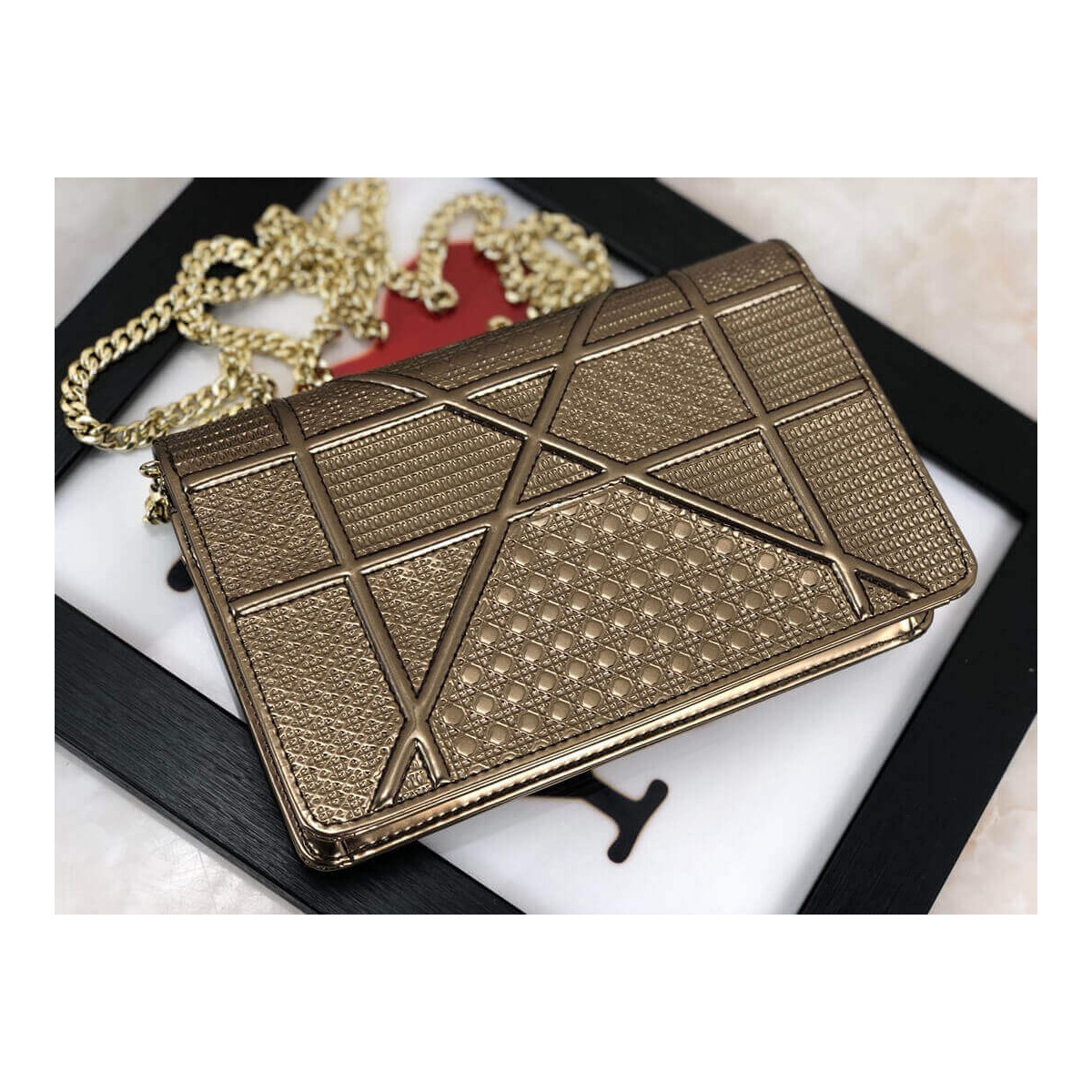 Dior Diorama Wallet on Chain Pochette Bag