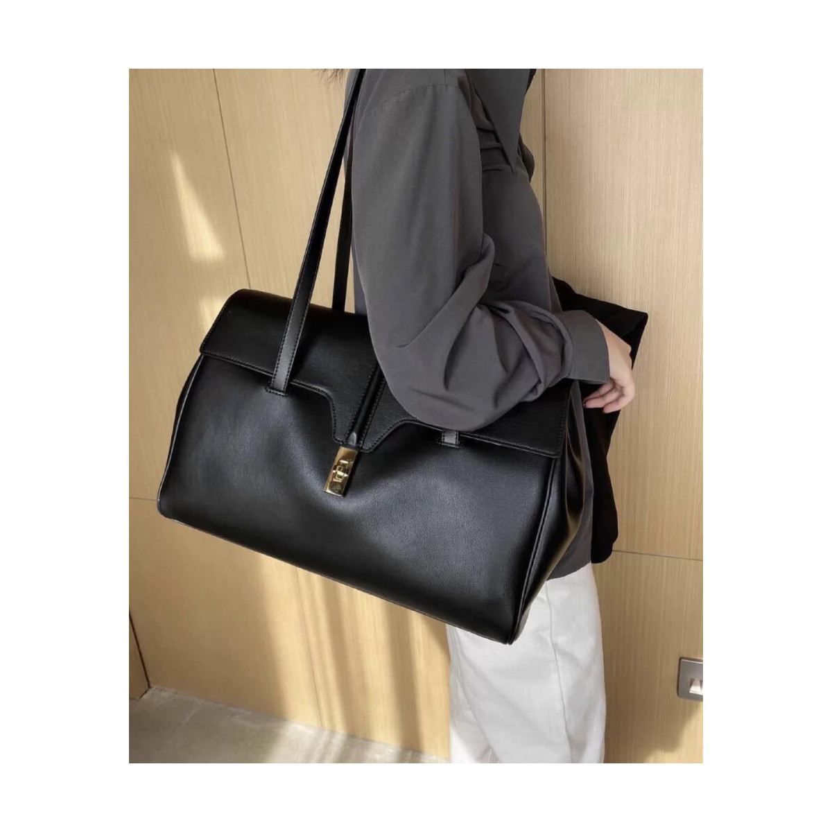 Celine Large Soft 16 Bag In Supple Grained Calfskin 194043