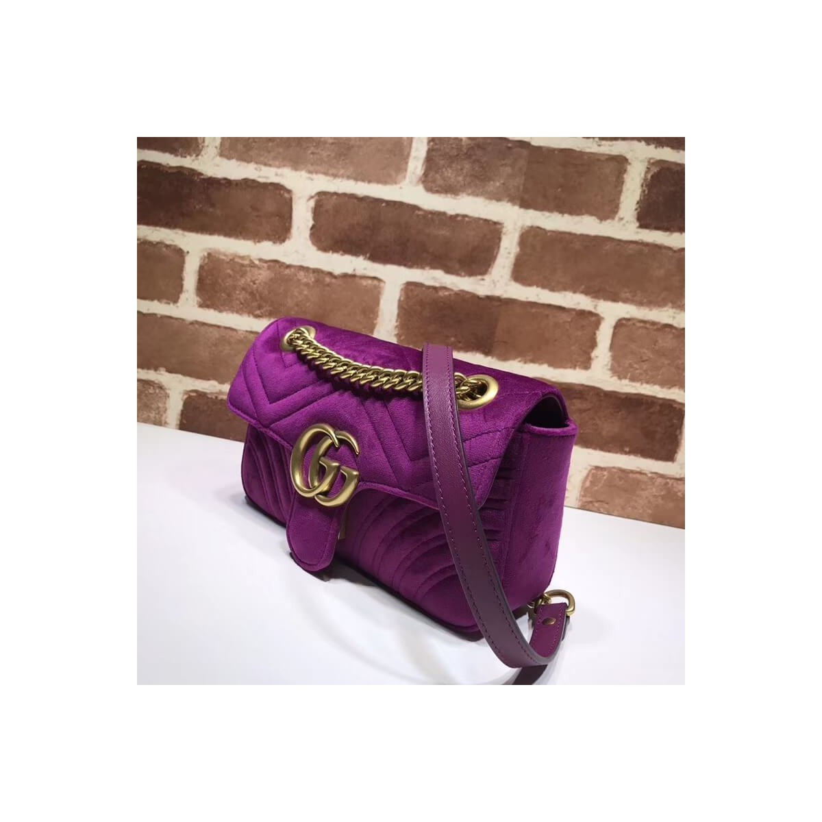 Gucci GG Marmont Velvet Shoulder Bag 446744