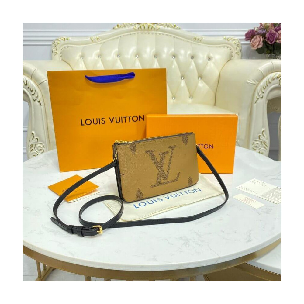 Louis Vuitton Monogram Double Zip Pochette M69203