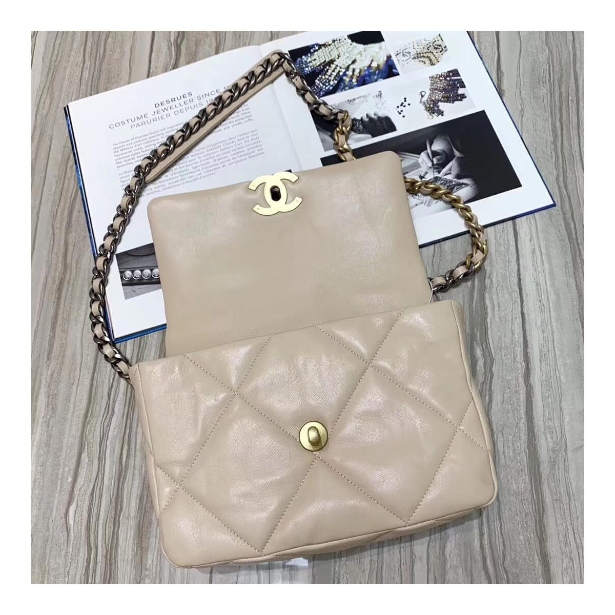 Chanel 19 Lambskin Flap Bag AS1160