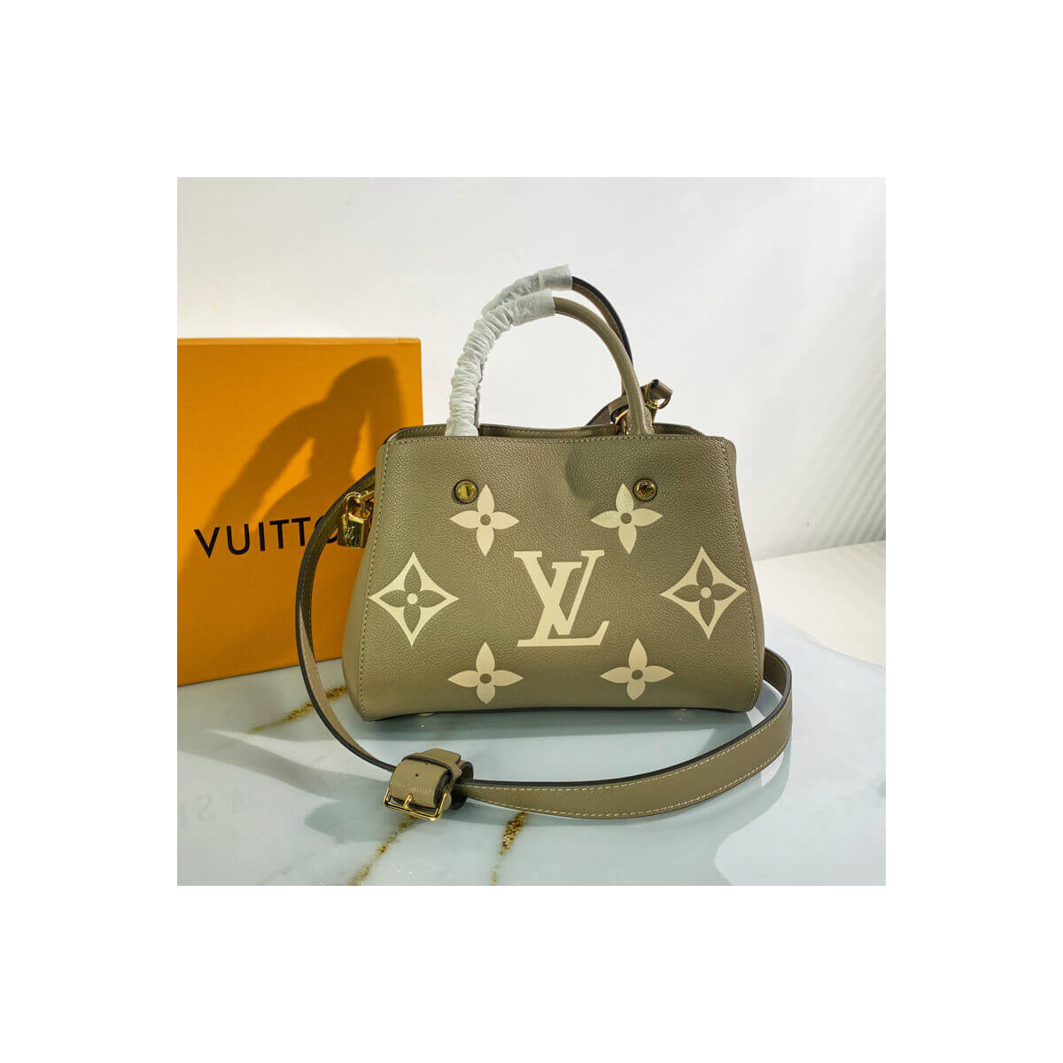 Louis Vuitton Monogram Empreinte Leather Montaigne BB M45489