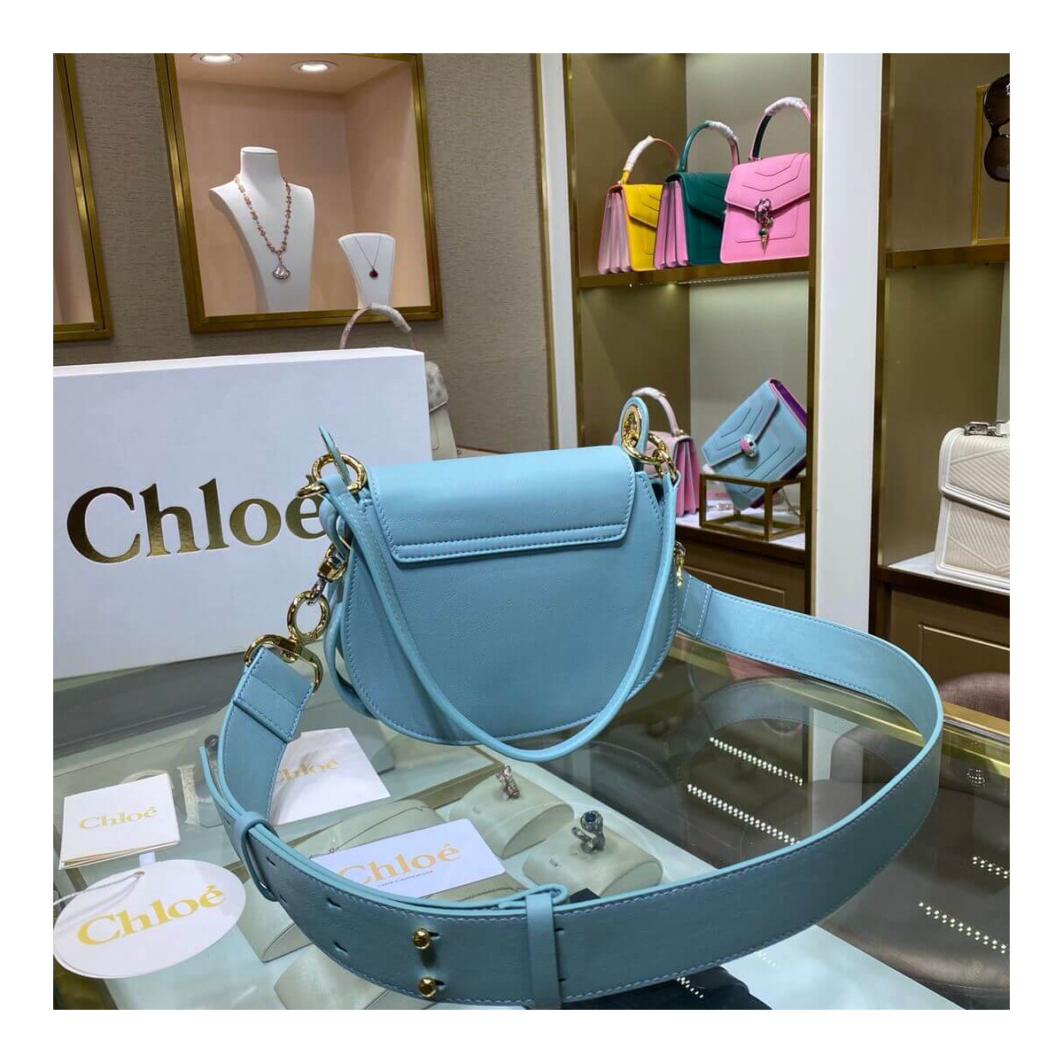 Chloe Small Tess Bag In Calfskin S1153