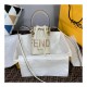 Fendi Mon Tresor Mini Logo-Print Leather Bucket Bag 8BS010