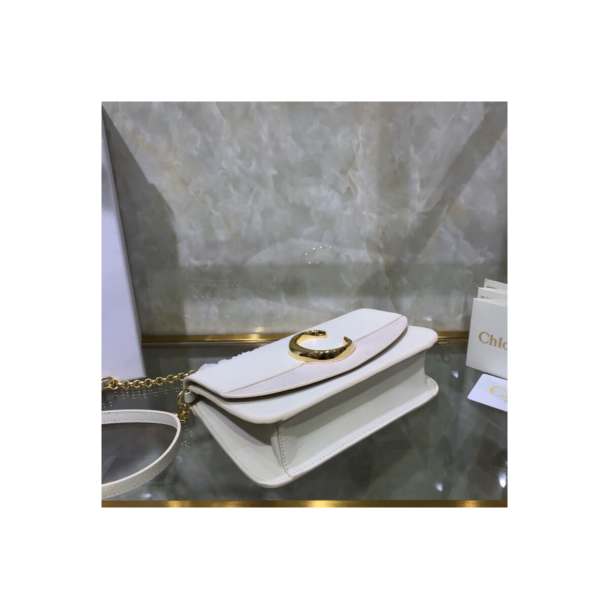 Chloe C Clutch With Chain S1159