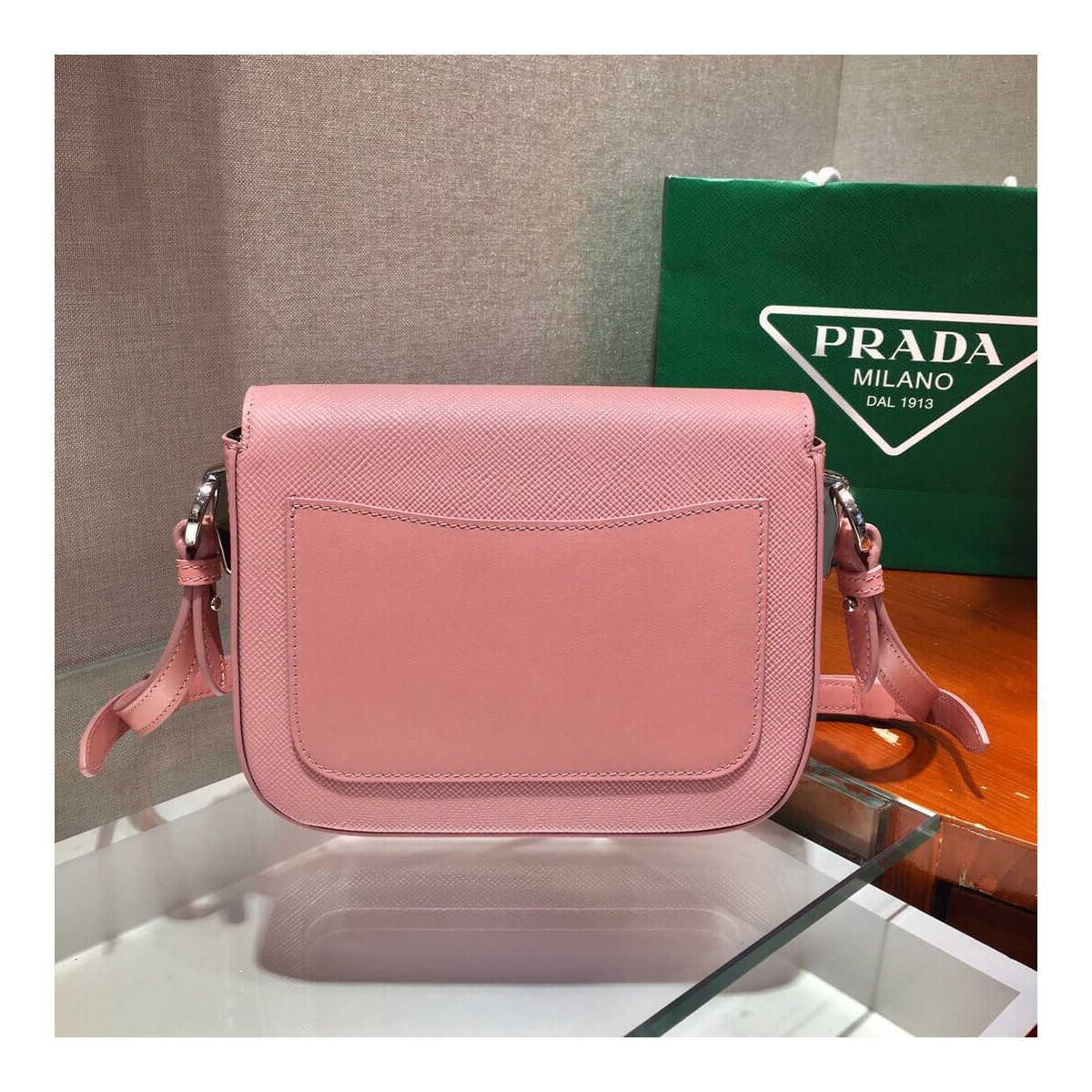 Prada Saffiano Leather Shoulder Bag 1BD249