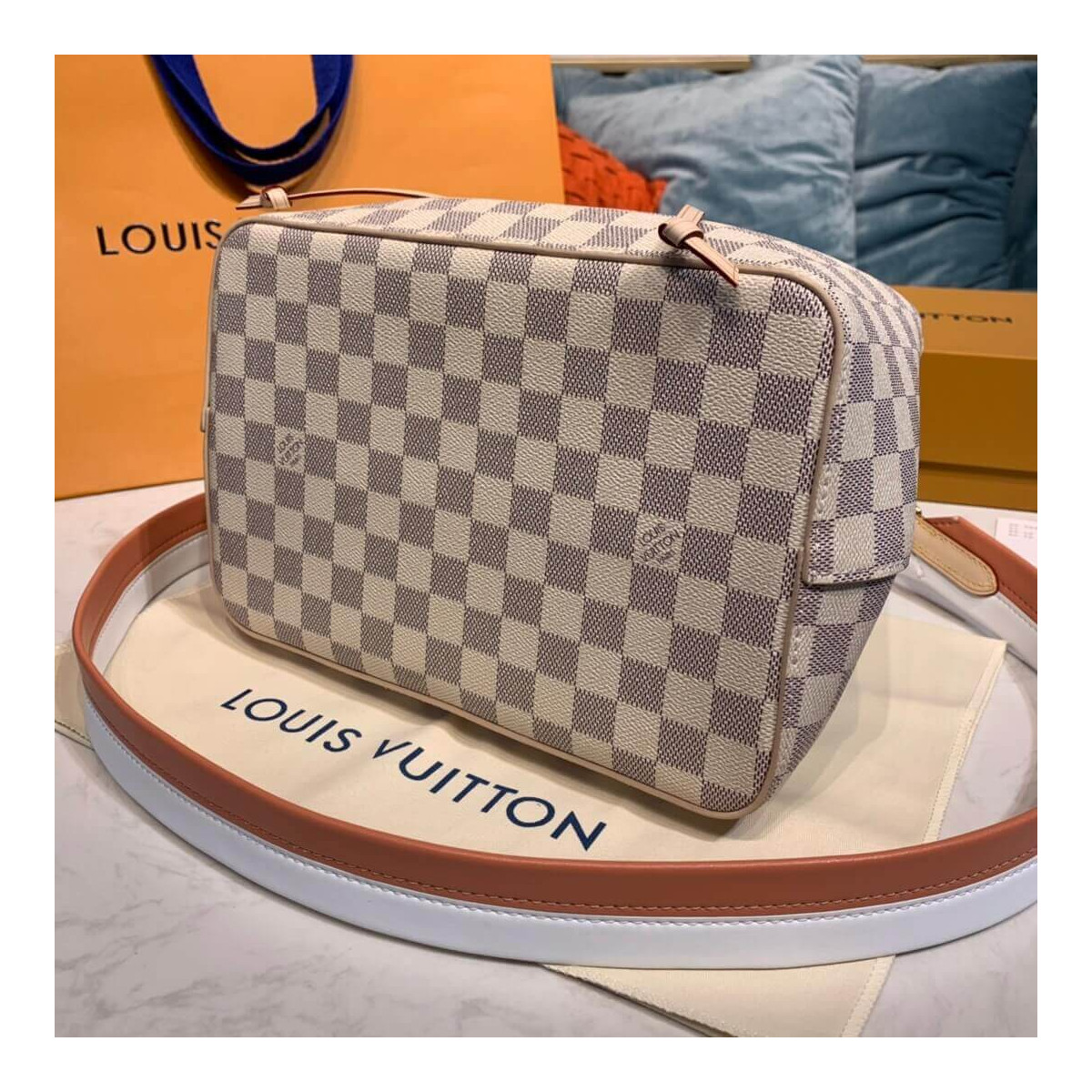 Louis Vuitton Damier Azur Canvas Neonoe N40344