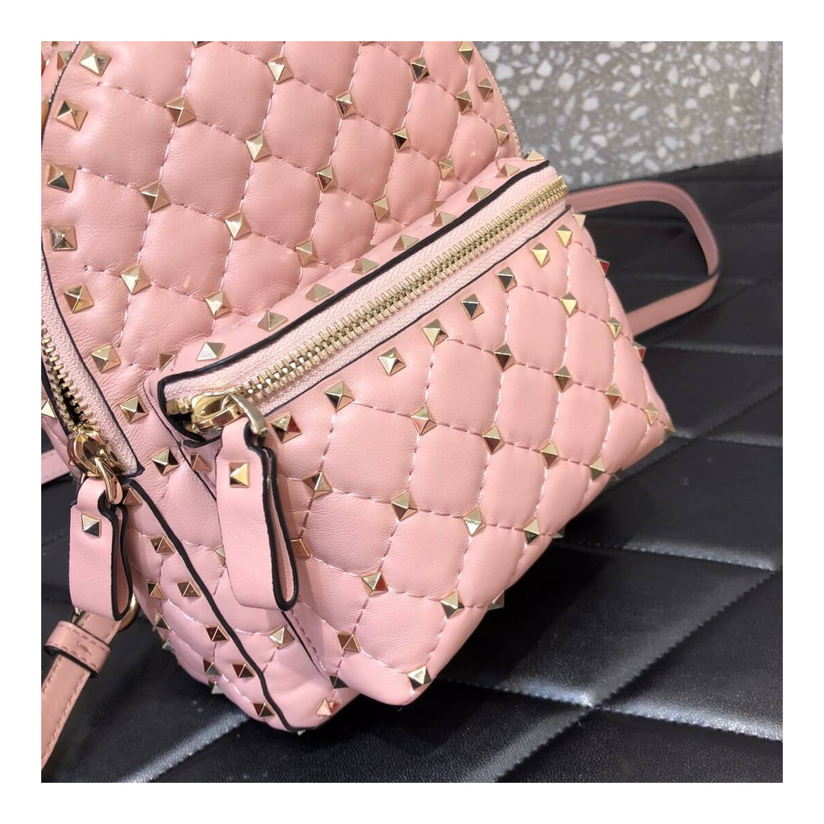 Valentino Garavani Rockstud Spike Mini Backpack 0630J