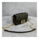 Fendi Mini Baguette Bag in Brown Fabric 8BS017