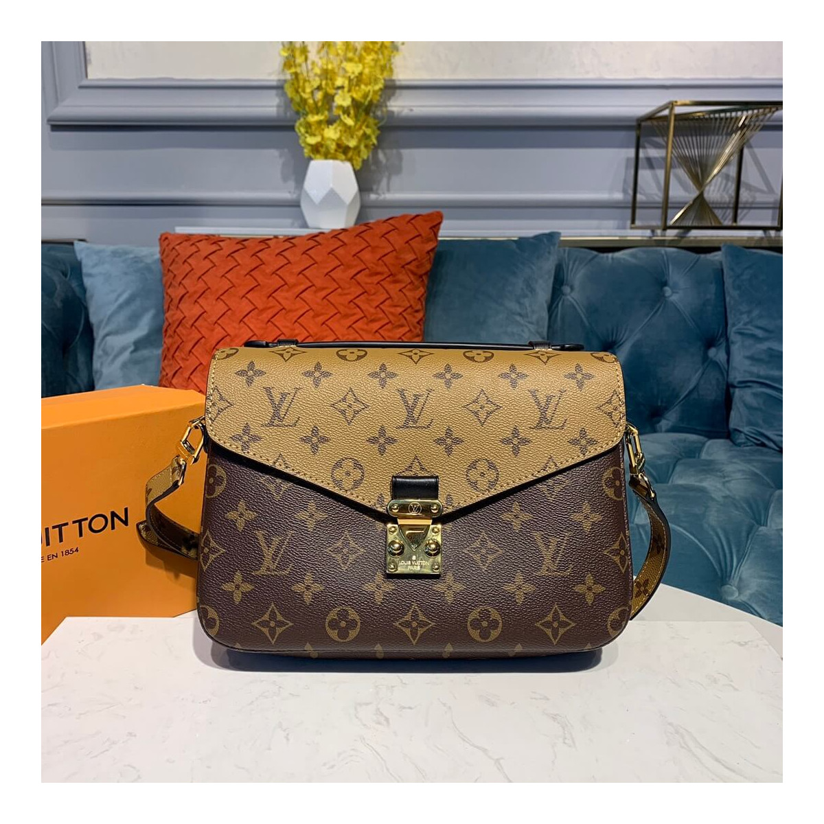 Louis Vuitton Monogram Canvas Pochette Metis M41465