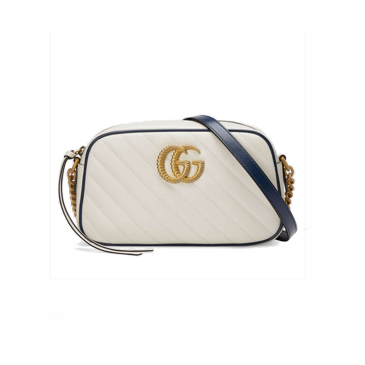 Gucci GG Marmont Small Shoulder Bag 447632 White