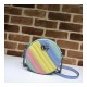 Gucci GG Marmont Mini Round Shoulder Bag In Pastel And Rainbow 550154