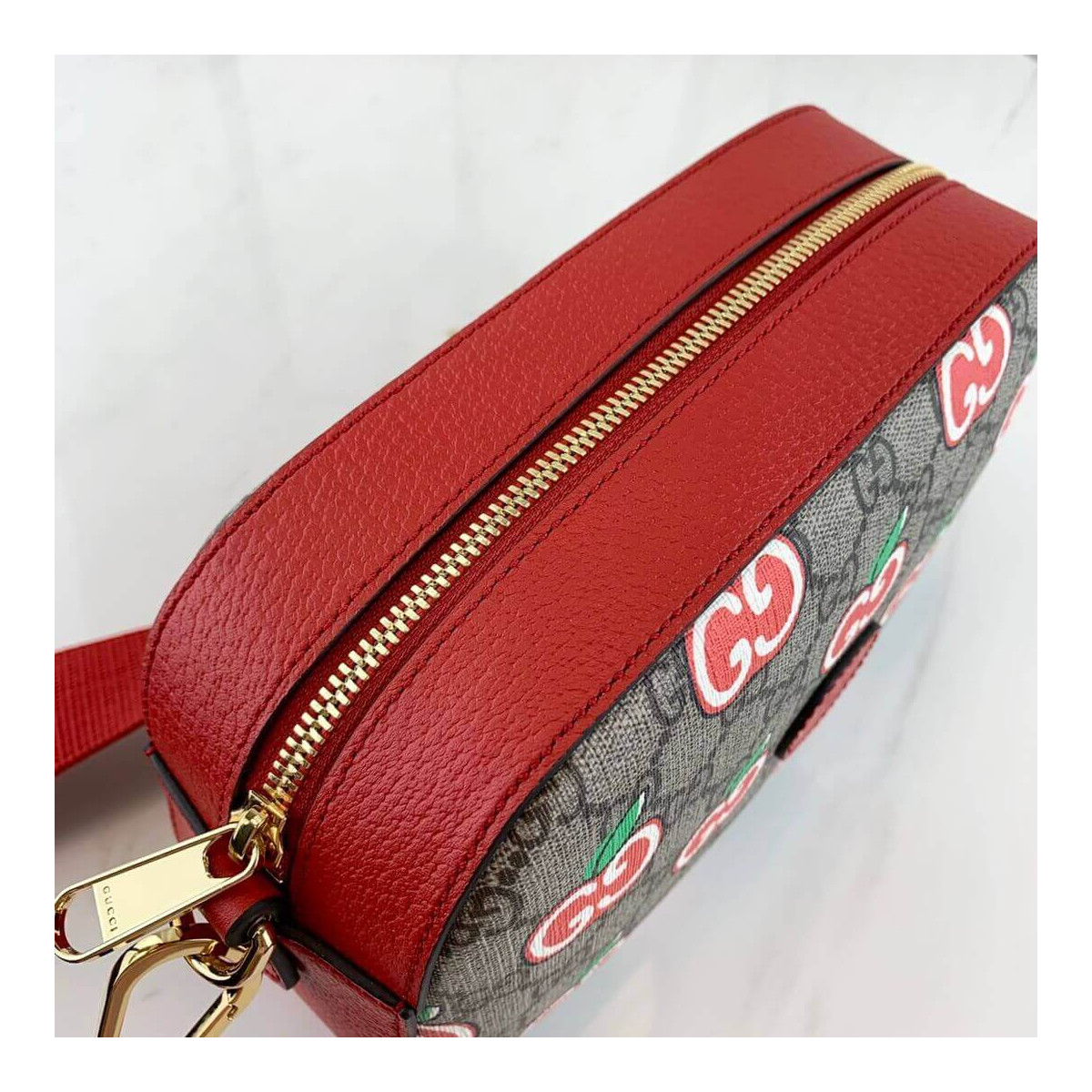 Gucci GG Apple Print Small Shoulder Bag 574886