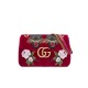 Gucci Anniversary GG Marmont Small Panther Velvet Shoulder Bag 443496