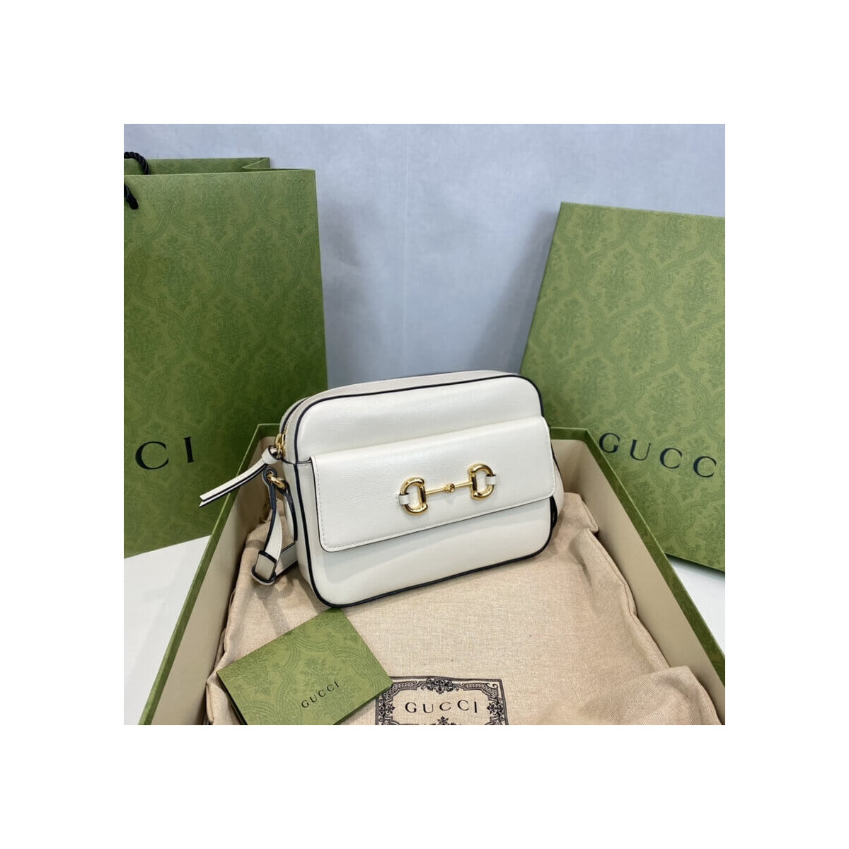 Gucci Horsebit 1955 Small Leather Shoulder Bag 645454