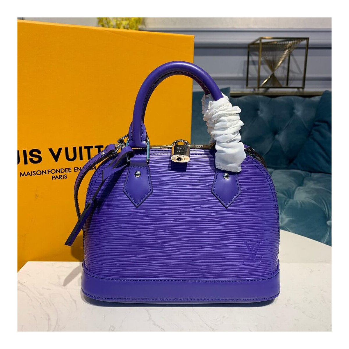 Louis Vuitton Epi Leather Alma BB M40302 Purple