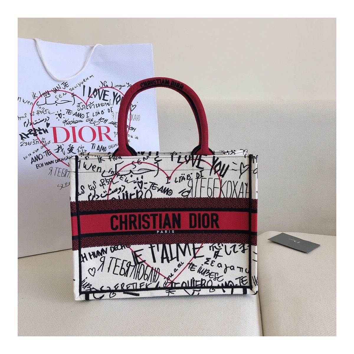 Dior Dioramour Small Book Tote Bag M1296