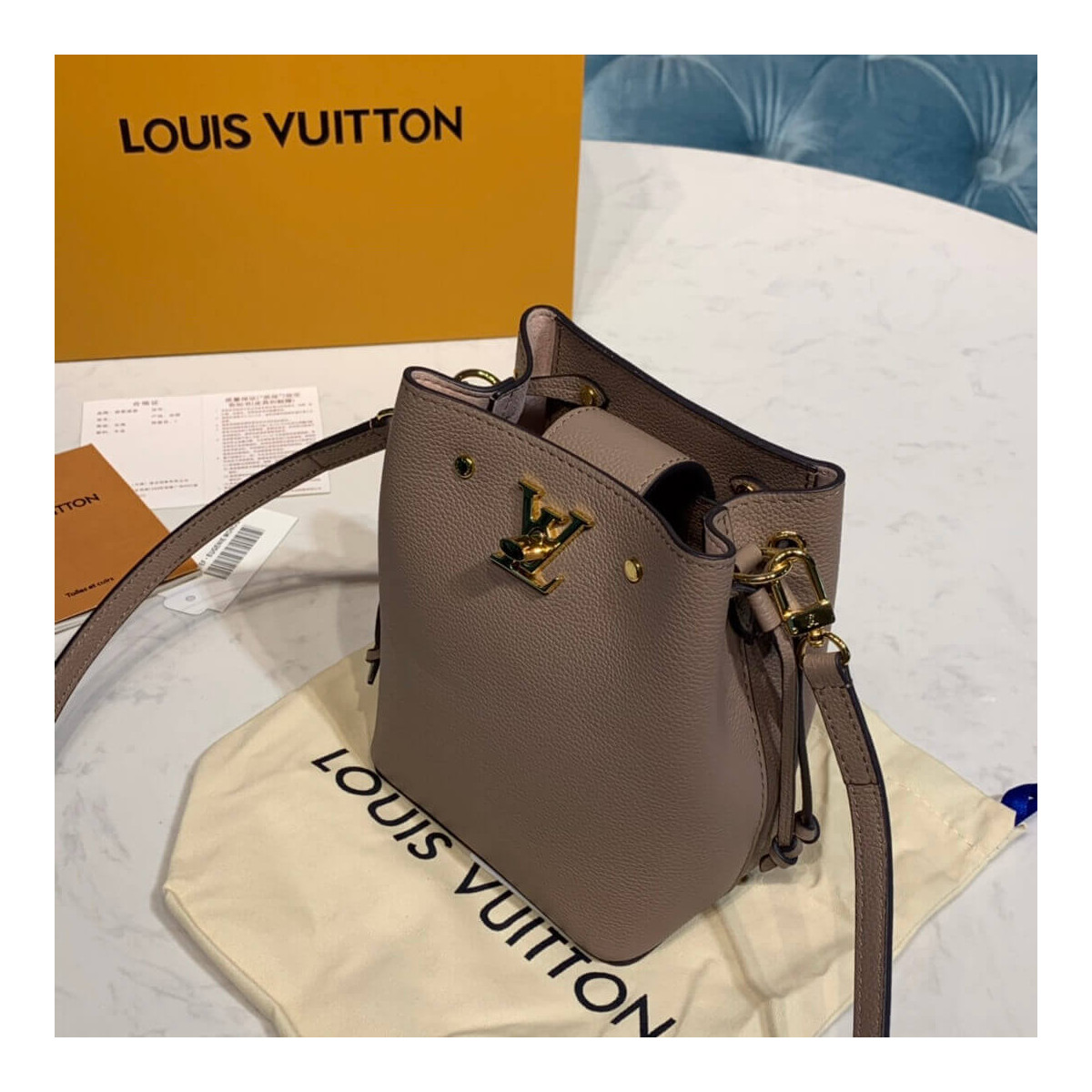 Louis Vuitton Nano Lockme Bucket M68709