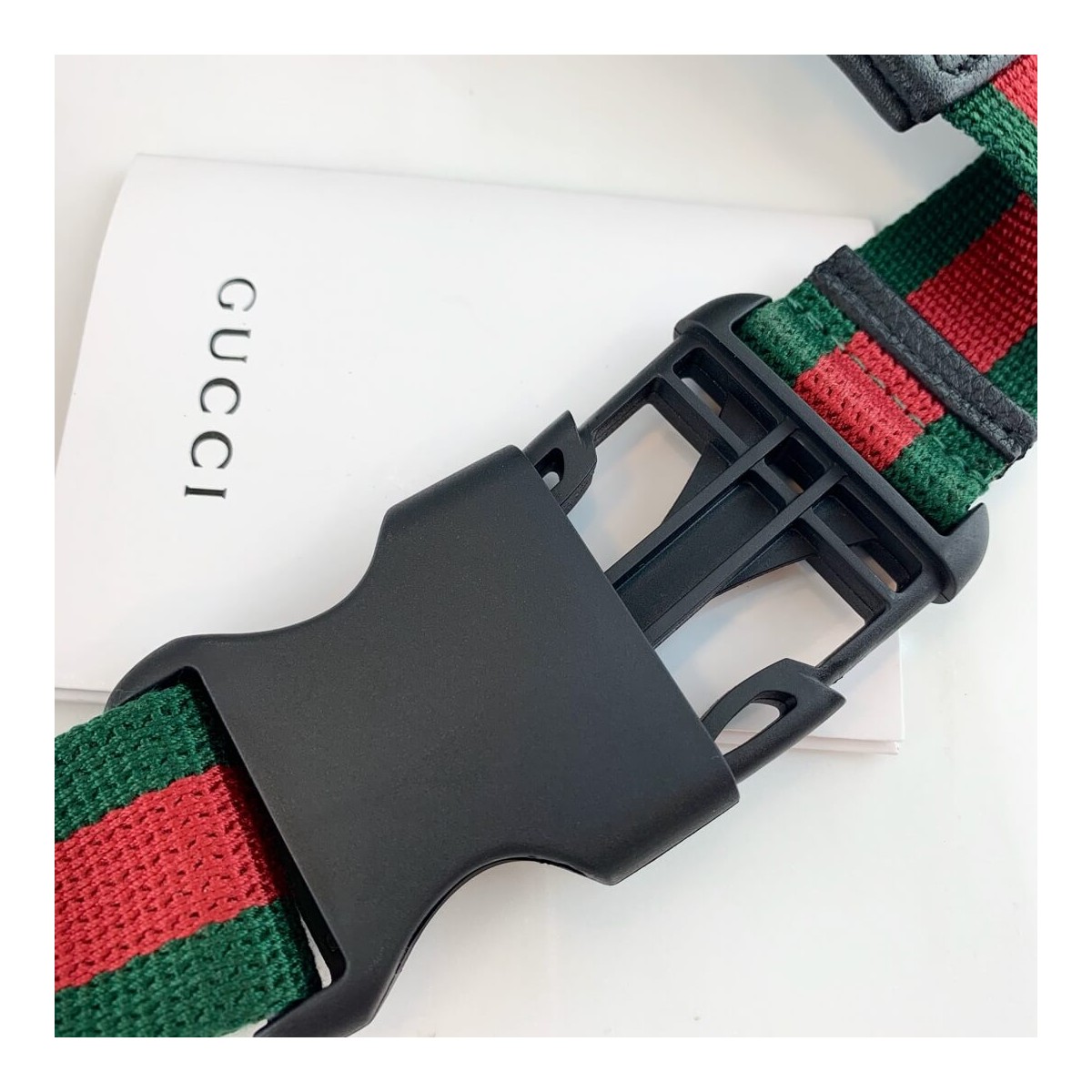 Gucci Print Leather Belt Bag 493869