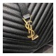 Saint Laurent Grain Leather Large Envelope Chain Bag 396910 Black