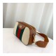 Gucci Vintage Canvas Shoulder Bag 575073 Beige