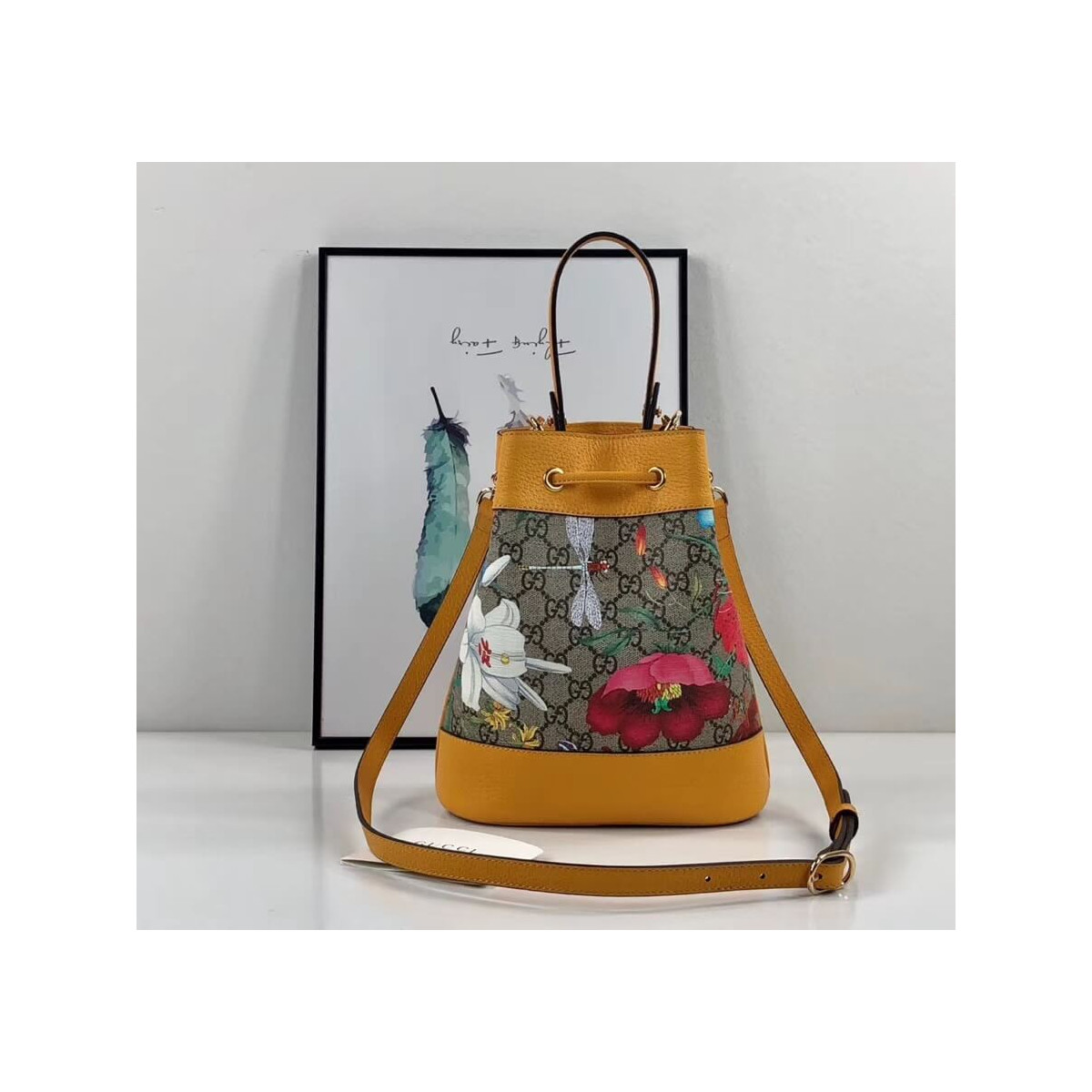 Gucci Ophidia GG Flora Small Bucket Bag 550621