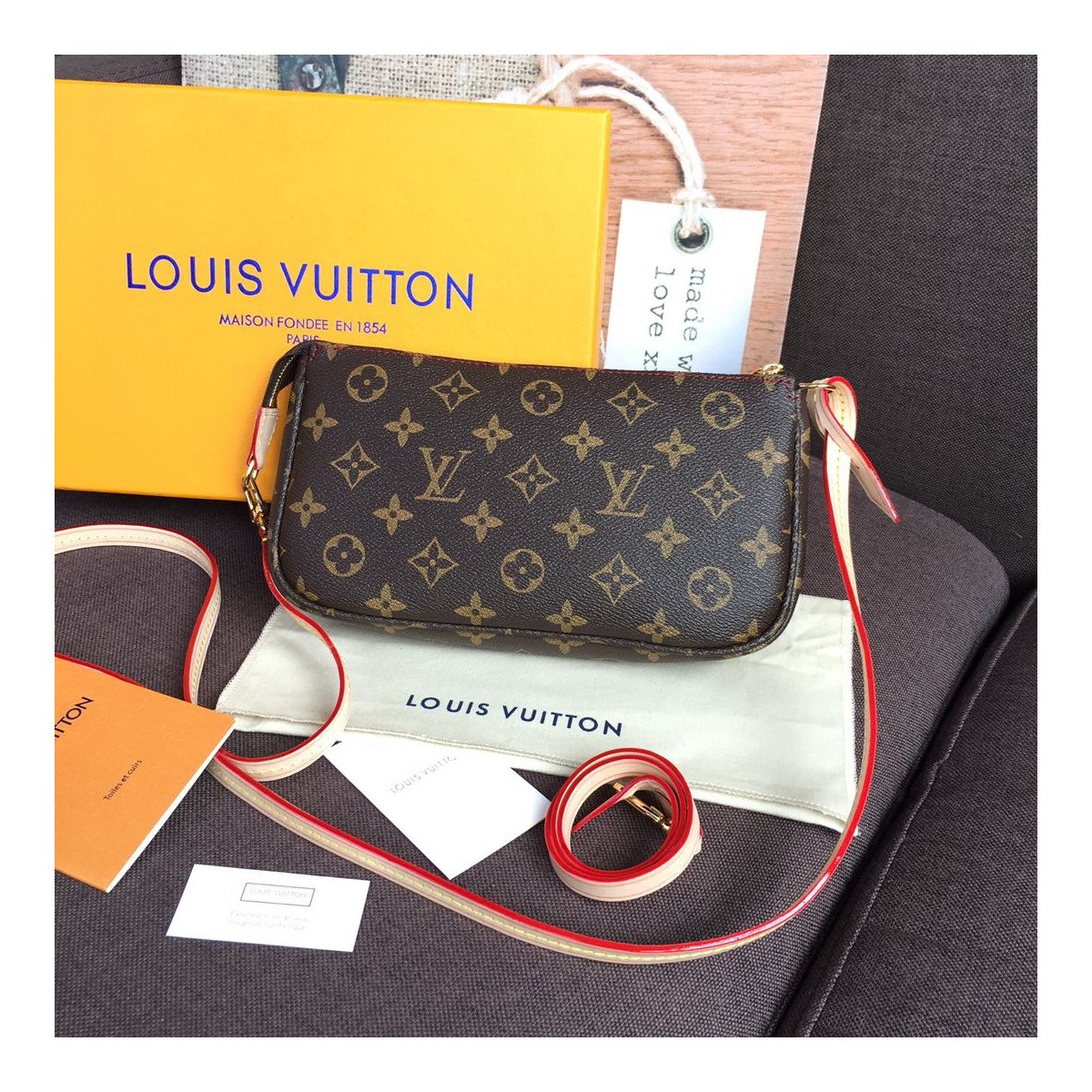 Louis Vuitton Monogram Cherry Pochette Accessoires M95008