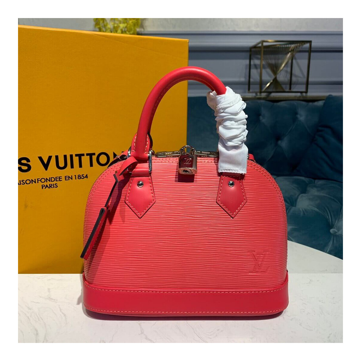 Louis Vuitton Epi Leather Alma BB M40302 Hot Pink