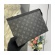 Louis Vuitton Monogram Eclipse Pochette Voyage MM M61692