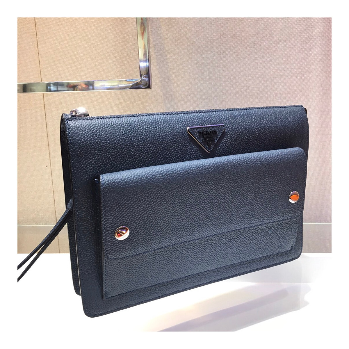 Prada Leather Clutch 2VF018