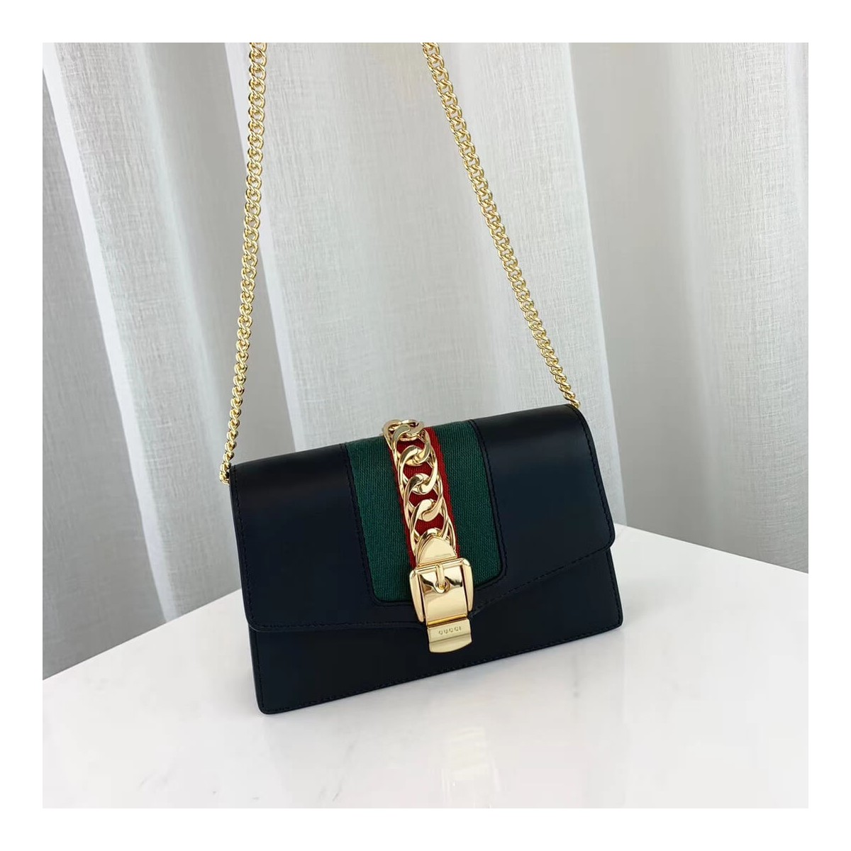 Gucci Sylvie Leather Super Mini Bag 494646