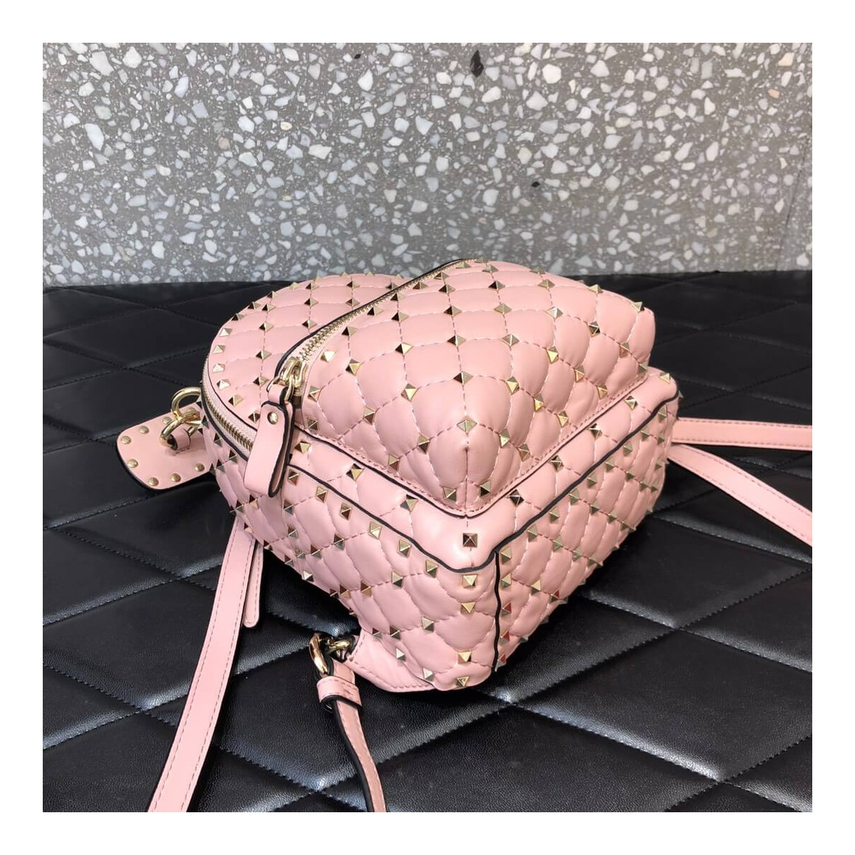 Valentino Garavani Rockstud Spike Mini Backpack 0630J