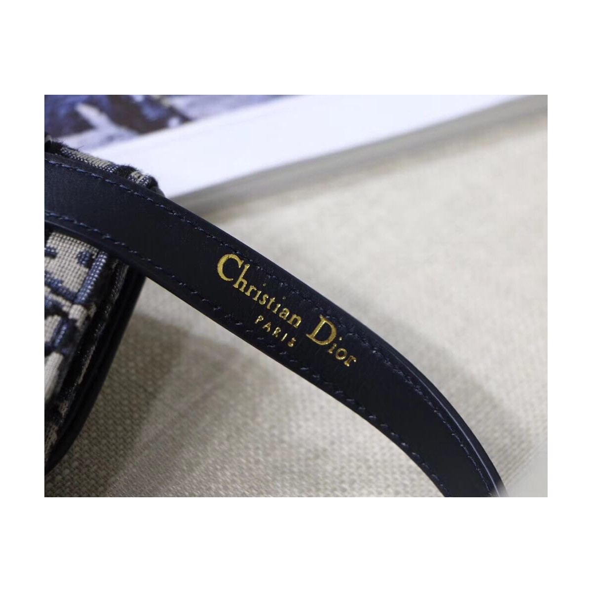 Christian Dior Oblique Saddle Belt Bag S5619