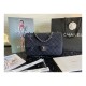 Chanel Denim Classic Flap Jumbo Large Bag AS2072