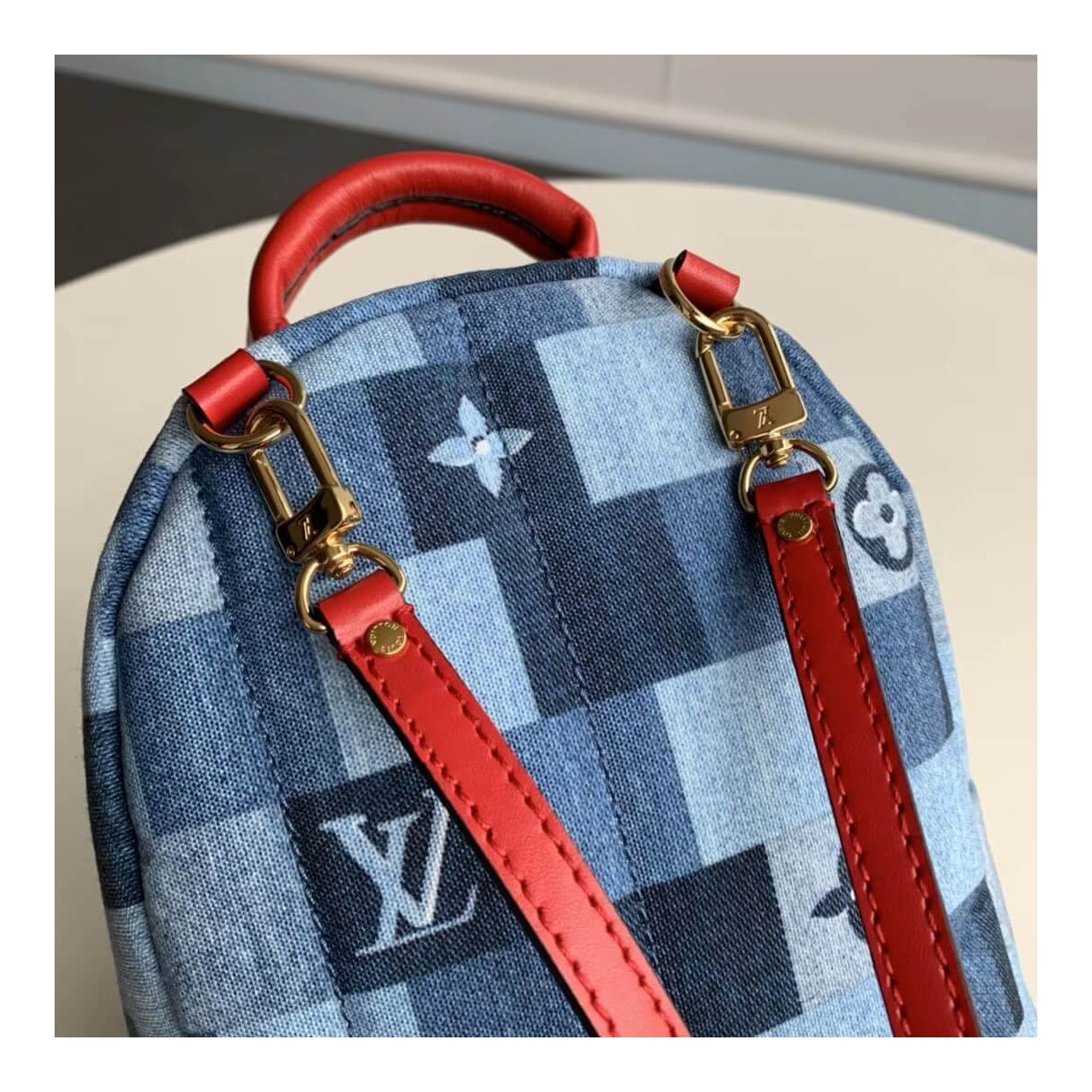 Louis Vuitton Monogram Denim Canvas Palm Springs Mini M45043