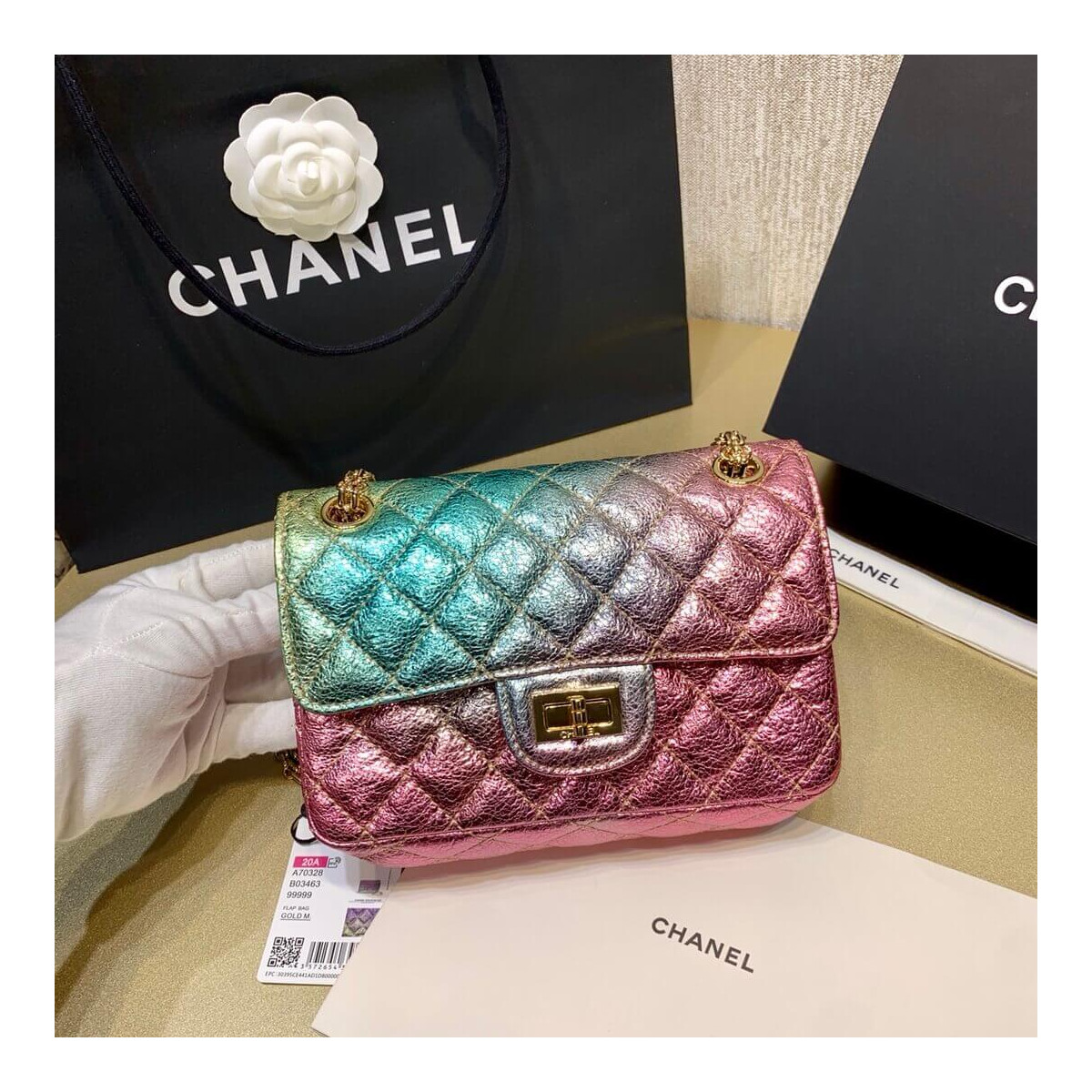 Chanel Rainbow Reissue 2.55 Mini Flap Bag A69900