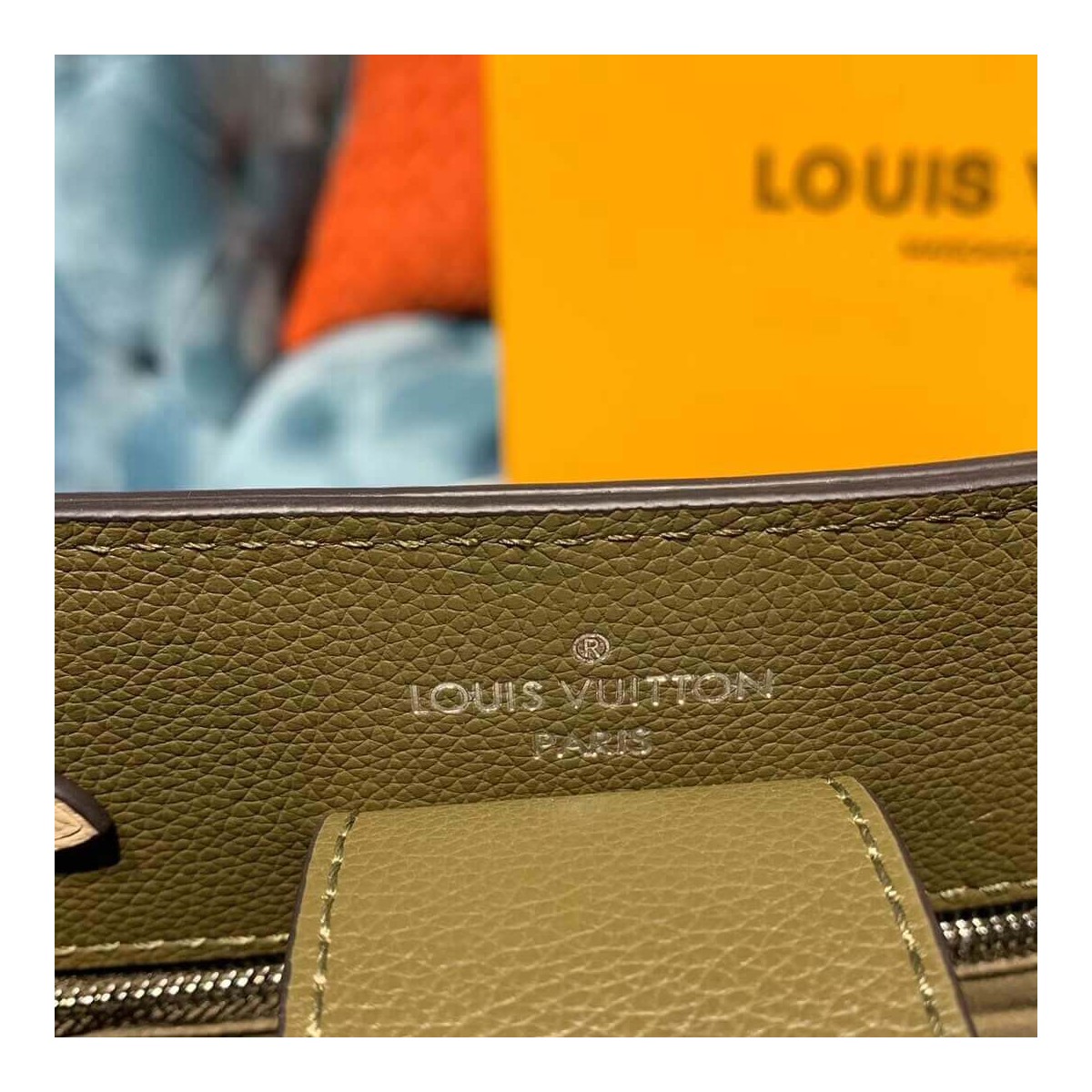 Louis Vuitton Calfskin Leather Lockme Bucket M55439