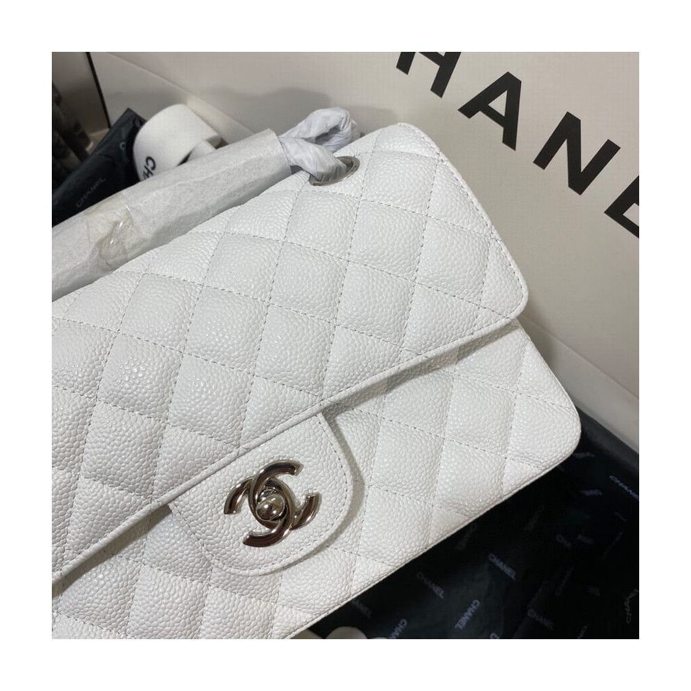 Chanel Small Classic Double Flap Bag A01113 Caviar Calfskin