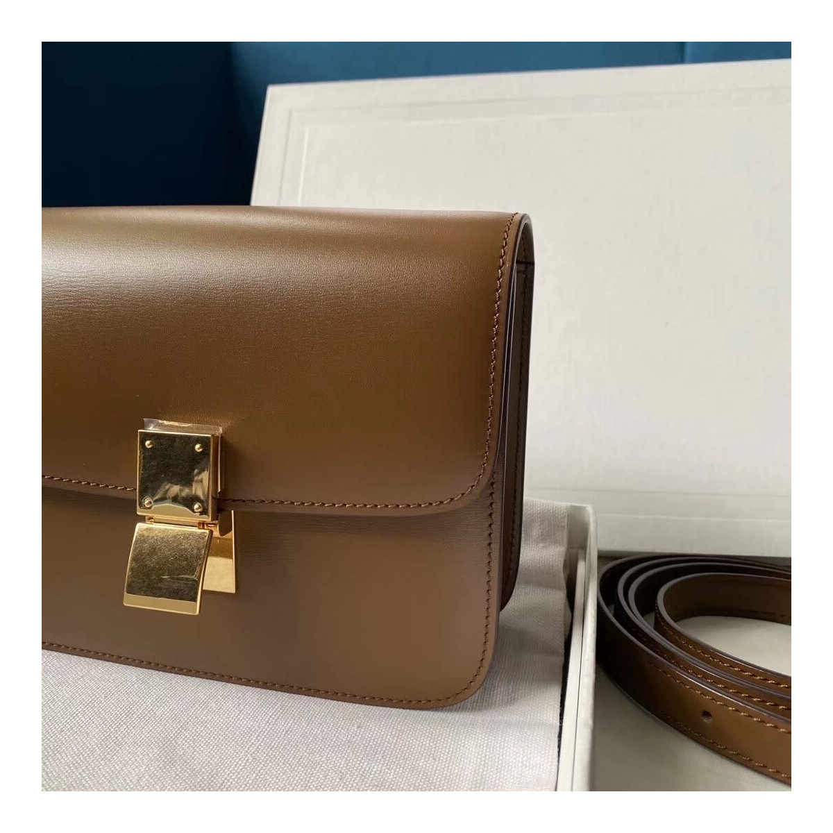 Celine Teen Classic Bag in Box Calfskin 192523