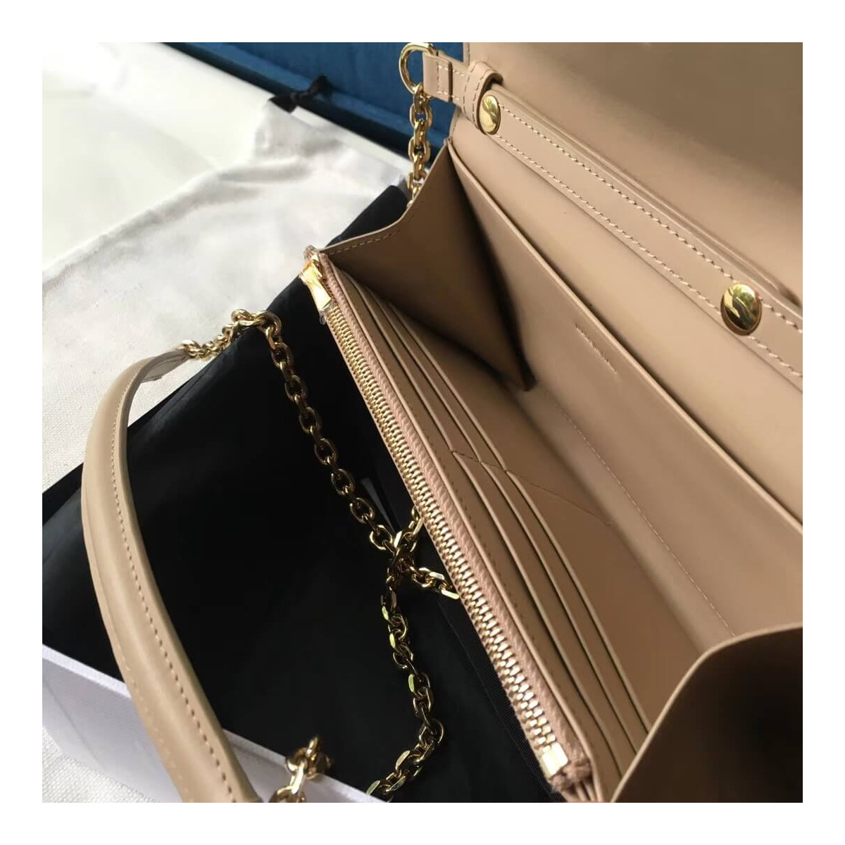 Celine C Wallet On Chain In Smooth Calfskin 10B903